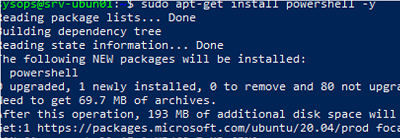apt-get install powershell ubuntu