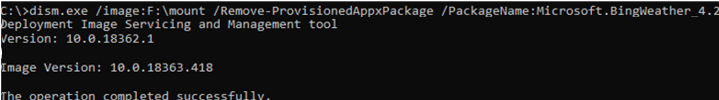 dism Remove-ProvisionedAppxPackage 