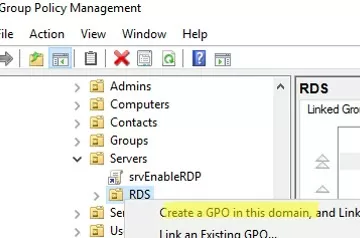 create new domain gpo