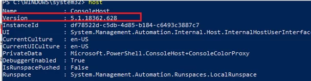 Find PowerShell Version in Windows