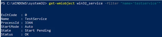 get-wmiobject win32_service 