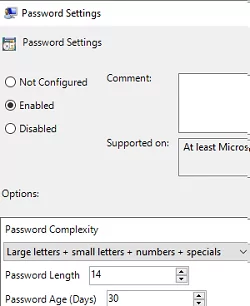 LAPS password complexity 