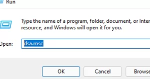run dsa.msc 