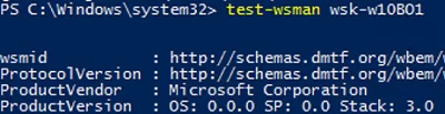 test-wsman (winrm) remote connectivity 